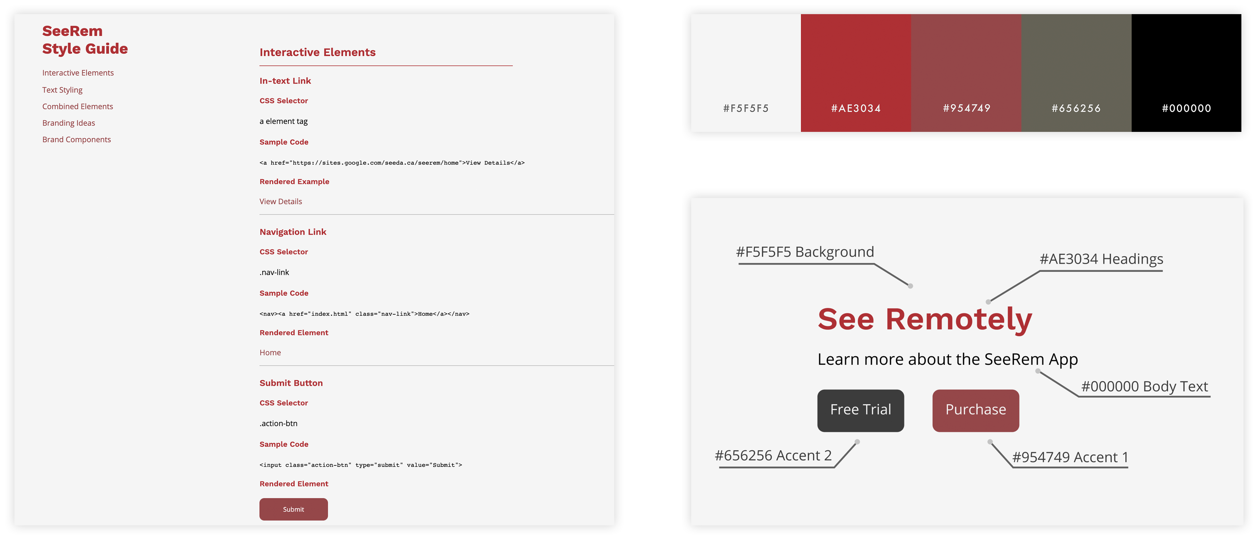 SeeRem Style Guide